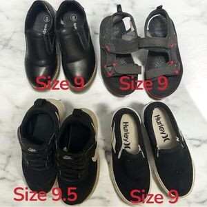 Hurley Black and Gray Kids Dress Shoes